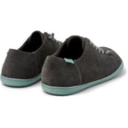Zapatos Camper Peu Cami Gris, vista trasera en tres cuartos