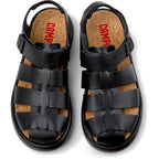 Sandalias Camper Pelotas Flota Negro, vista cenital del par