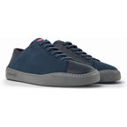 Zapatos Camper Twins Azul, vista frontal en tres cuartos