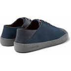 Zapatos Camper Twins Azul, vista trasera en tres cuartos