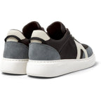 Zapatillas Camper Runner K21 Gris/negro, vista trasera en tres cuartos