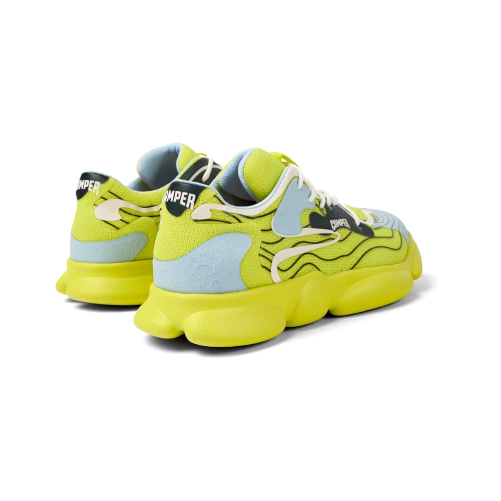 Zapatillas Camper Karst Multicolor, vista trasera en tres cuartos
