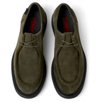Zapatos Camper Norman Verde, vista cenital del par