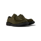 Zapatos Camper Norman Verde, vista frontal en tres cuartos