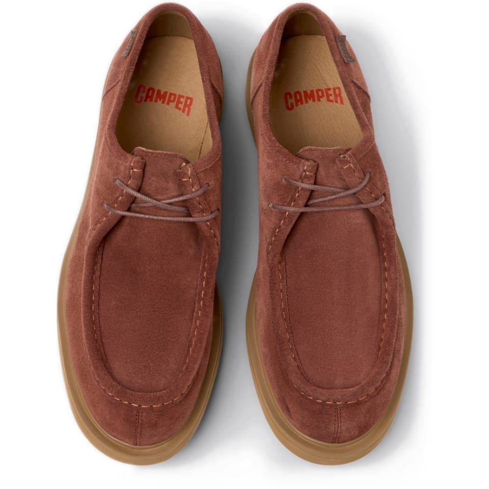 Zapatos Camper Norman Marrón, vista cenital del par