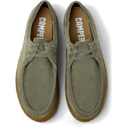 Zapatos Camper Peu Terreno Verde, vista cenital del par