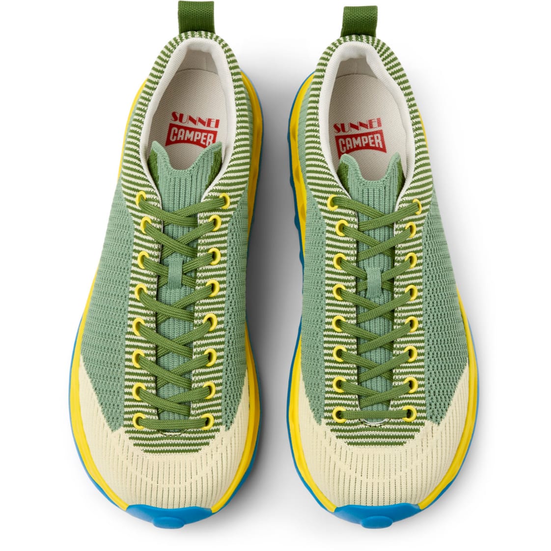 Zapatillas Camper Pelotissima Sunnei Multicolor Amarillo Hombre vista superior