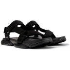 Sandalias Camper Karst Sandal Negro, vista frontal en tres cuartos