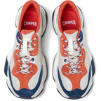 Zapatillas Camper Karst Blanco/Azul/Rojo, vista cenital del par