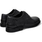 Zapatos Camper Pix Negro, vista trasera en tres cuartos