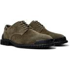 Zapatos Camper Pix Verde, vista frontal en tres cuartos
