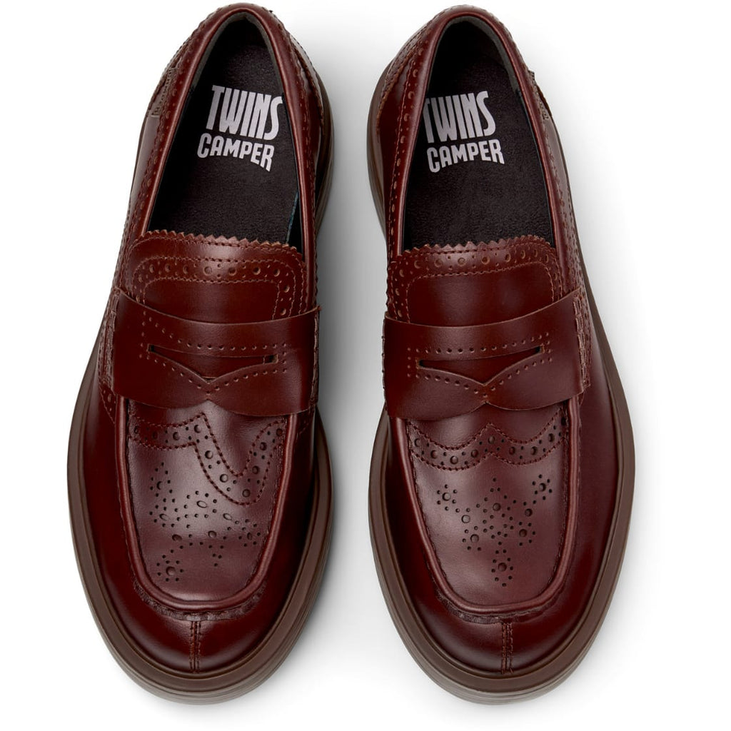 Mocasines Camper Twins Marrón Hombre vista superior