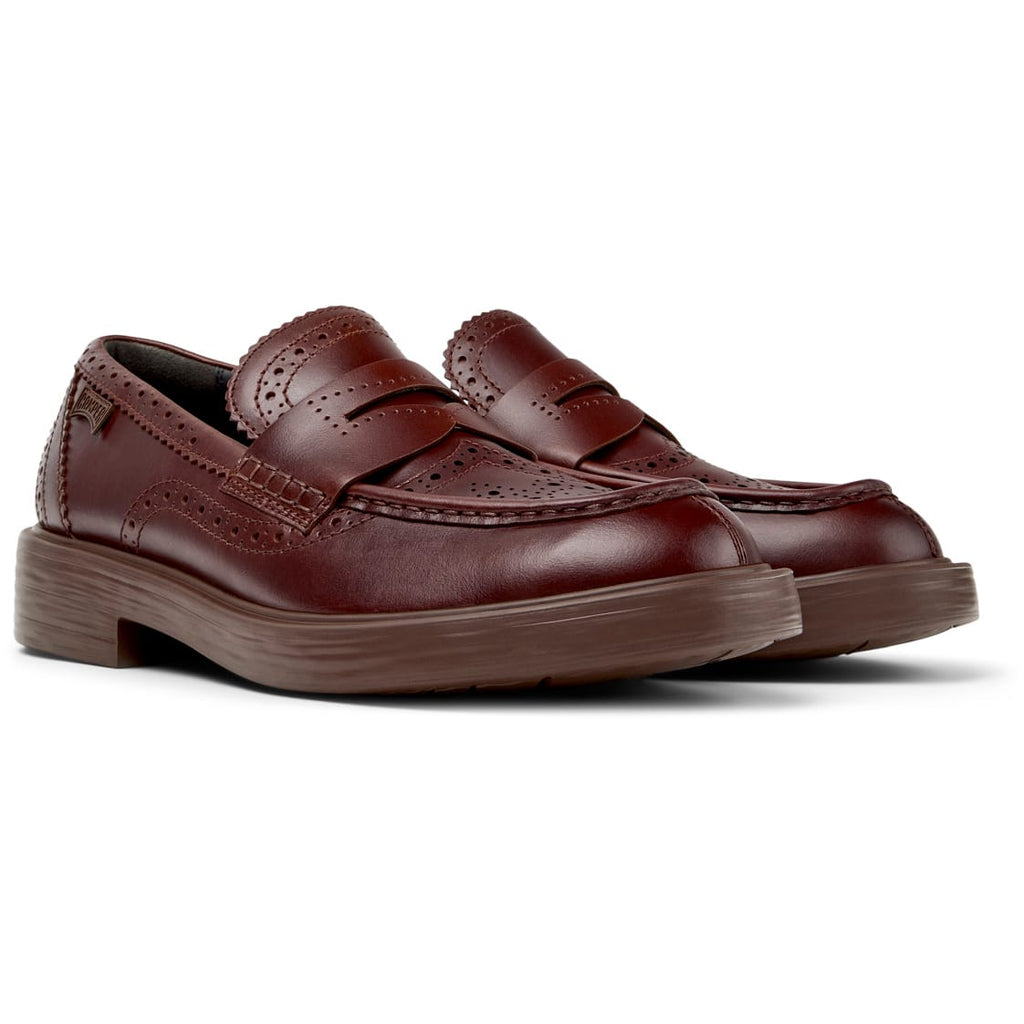 Mocasines Camper Twins Marrón Hombre vista frontal