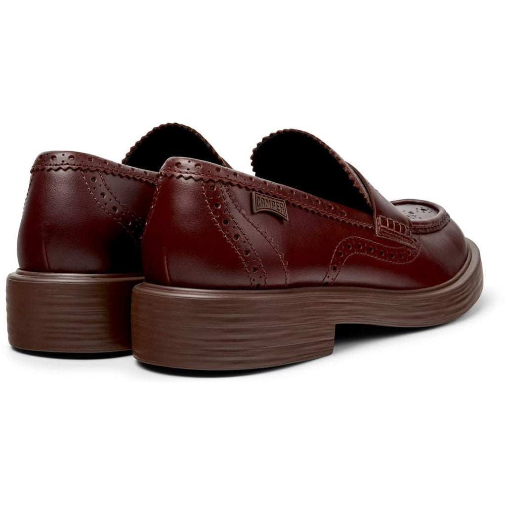 Mocasines Camper Twins Marrón Hombre vista trasera