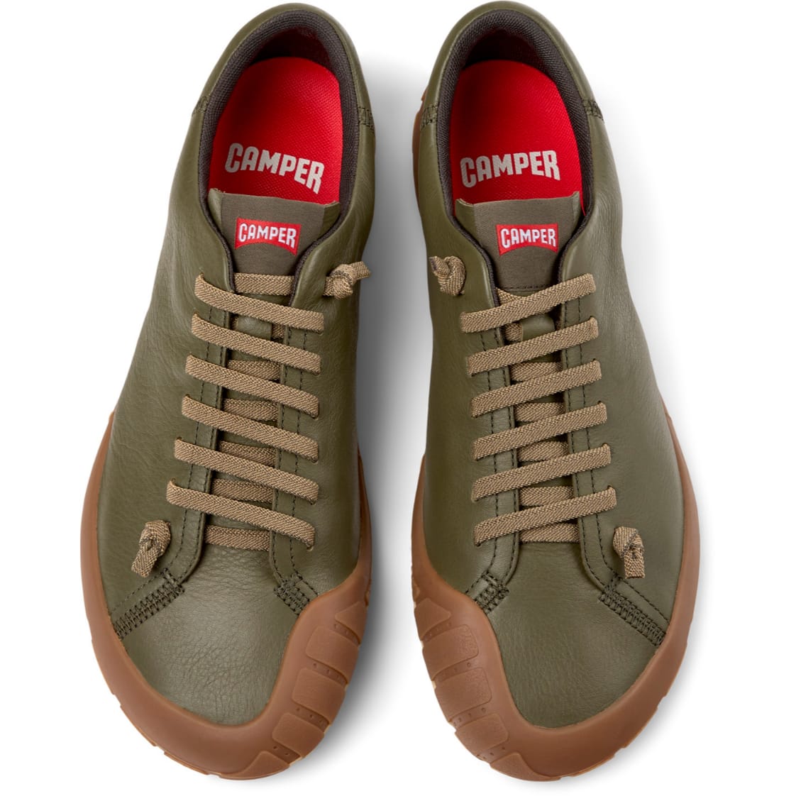 Zapatos Camper Peu Path Verde Hombre vista superior