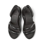 Sandalias Camper Kobarah Negro, vista cenital del par