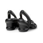 Sandalias Camper Kobarah Negro, vista trasera en tres cuartos