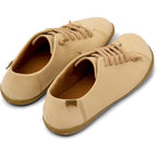 Zapatos Camper Peu Cami Beige, vista trasera en tres cuartos