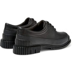 Zapatos Camper Pix Negro, vista trasera en tres cuartos