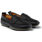 Ballerinas Camper Right Negro, vista frontal en tres cuartos