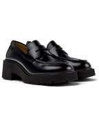 Zapatos Camper Milah Negro, vista frontal en tres cuartos