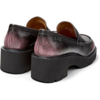Zapatos Camper Milah Negro, vista trasera en tres cuartos