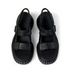 Sandalias Camper BCN Negro, vista cenital del par