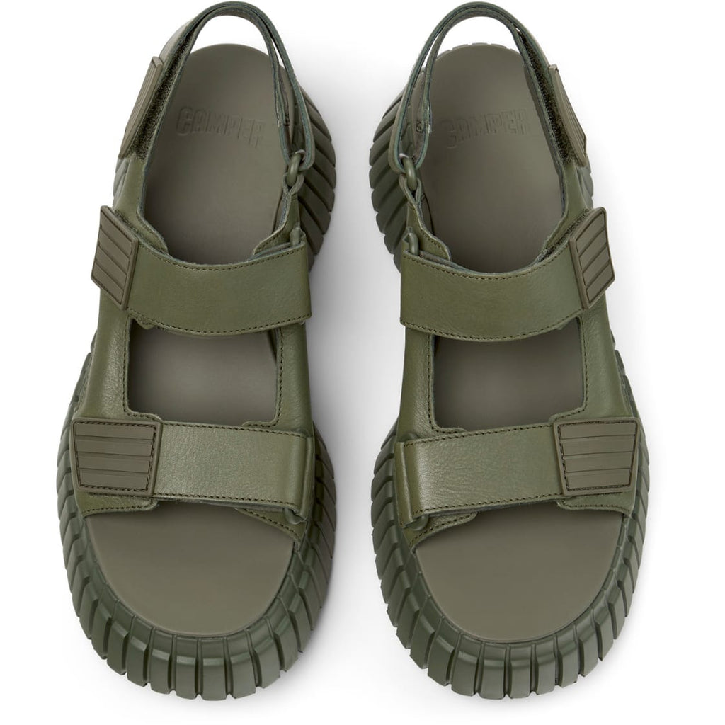 Sandalias Camper Pix BCN Verde Mujer vista superior