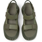 Sandalias Camper Pix BCN Verde Mujer vista superior