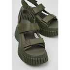 Sandalias Camper Pix BCN Verde Mujer detalle