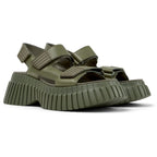 Sandalias Camper Pix BCN Verde Mujer vista frontal