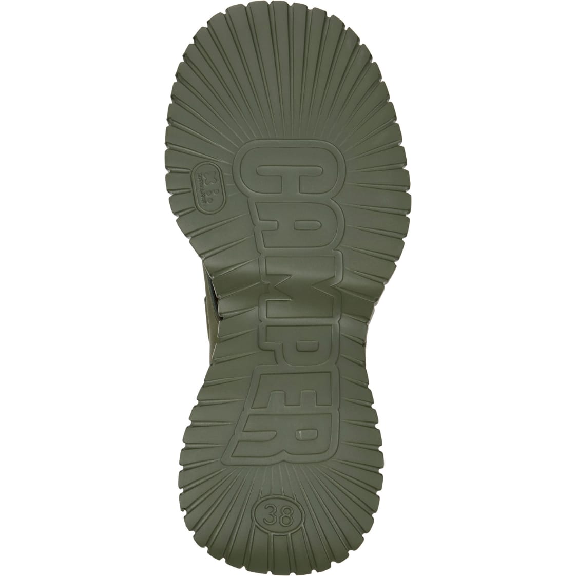 Sandalias Camper Pix BCN Verde Mujer suela
