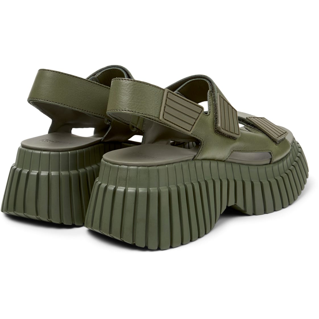 Sandalias Camper Pix BCN Verde Mujer vista trasera