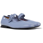 Zapatos Camper Casi Myra Celeste, vista frontal en tres cuartos