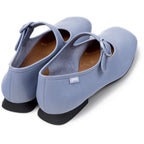 Zapatos Camper Casi Myra Celeste, vista trasera en tres cuartos