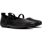 Ballerinas Camper Right Nina Negro, vista frontal en tres cuartos