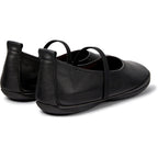 Ballerinas Camper Right Nina Negro, vista trasera en tres cuartos