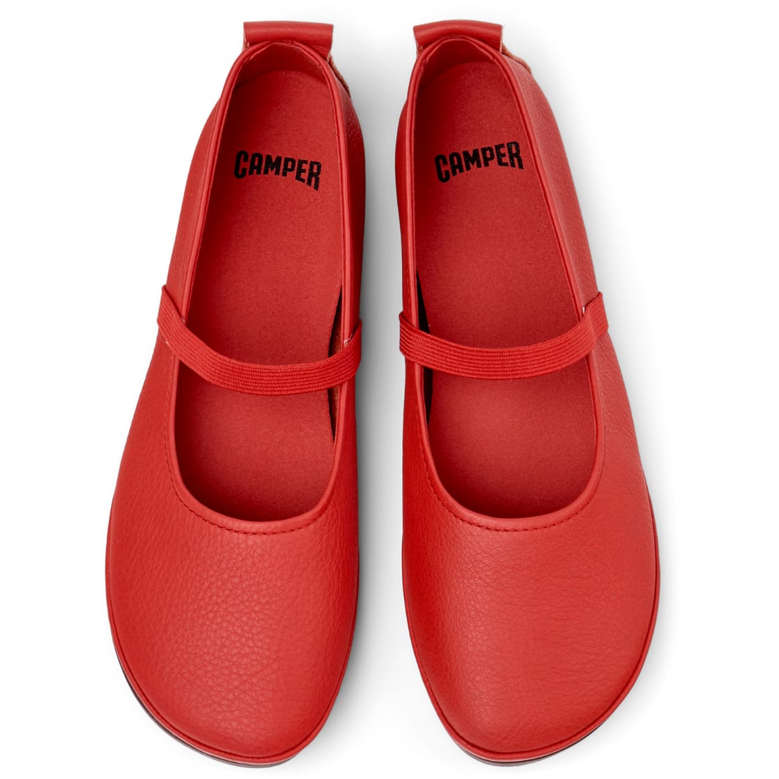 Ballerinas Camper Right Nina Rojo Mujer vista superior