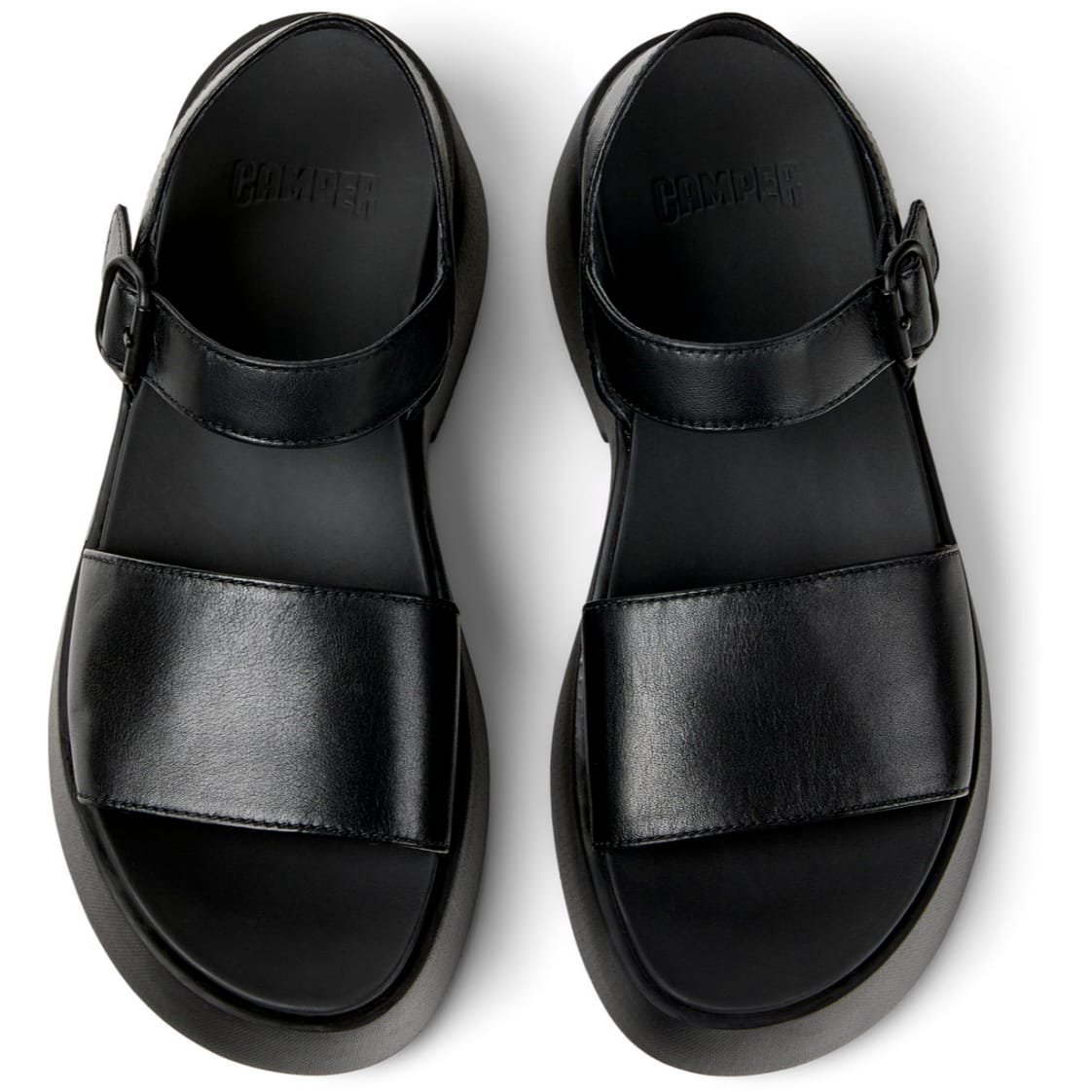 Sandalias Camper Tasha Negro Mujer vista superior