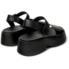 Sandalias Camper Tasha Negro Mujer vista trasera