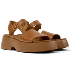 Sandalias Camper Tasha Marrón Mujer vista frontal