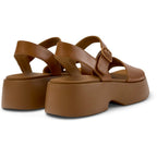 Sandalias Camper Tasha Marrón Mujer vista trasera