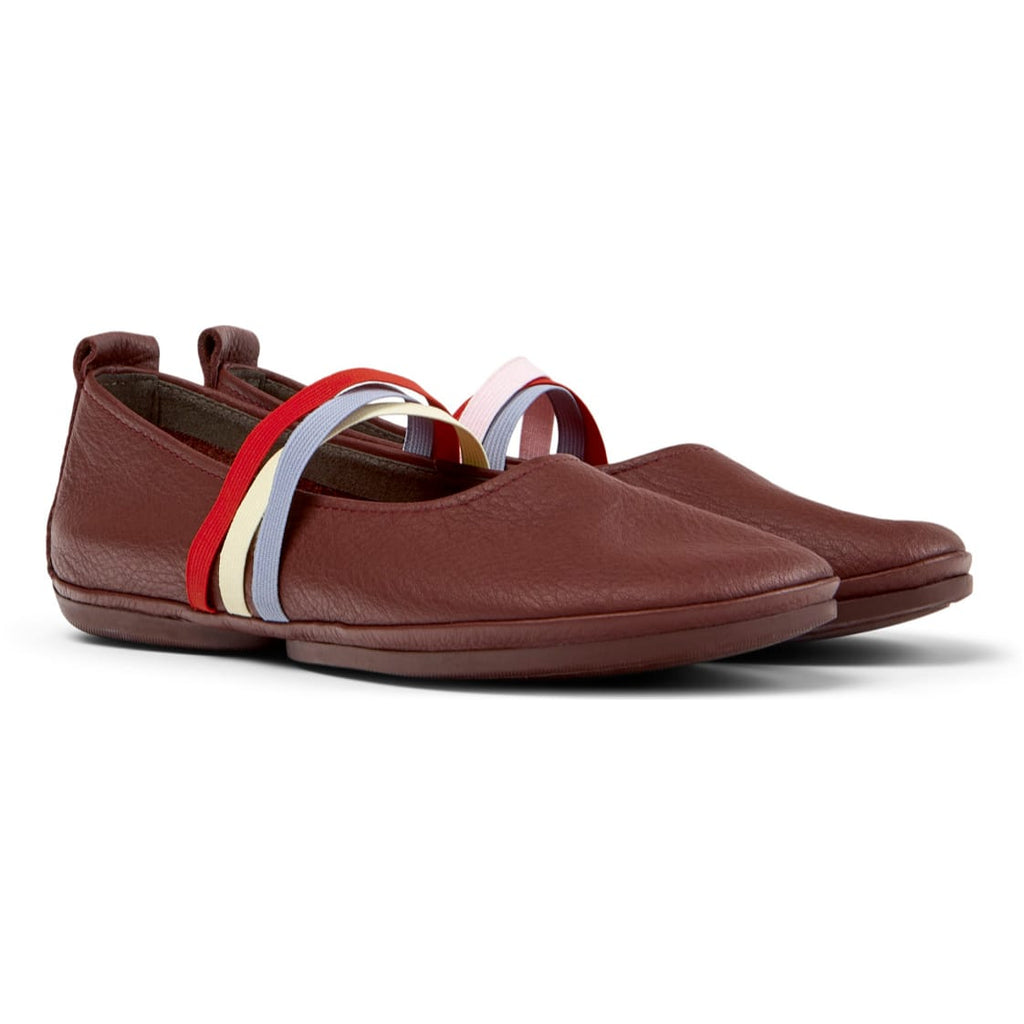 Ballerinas Camper Twins Burdeo Mujer vista frontal