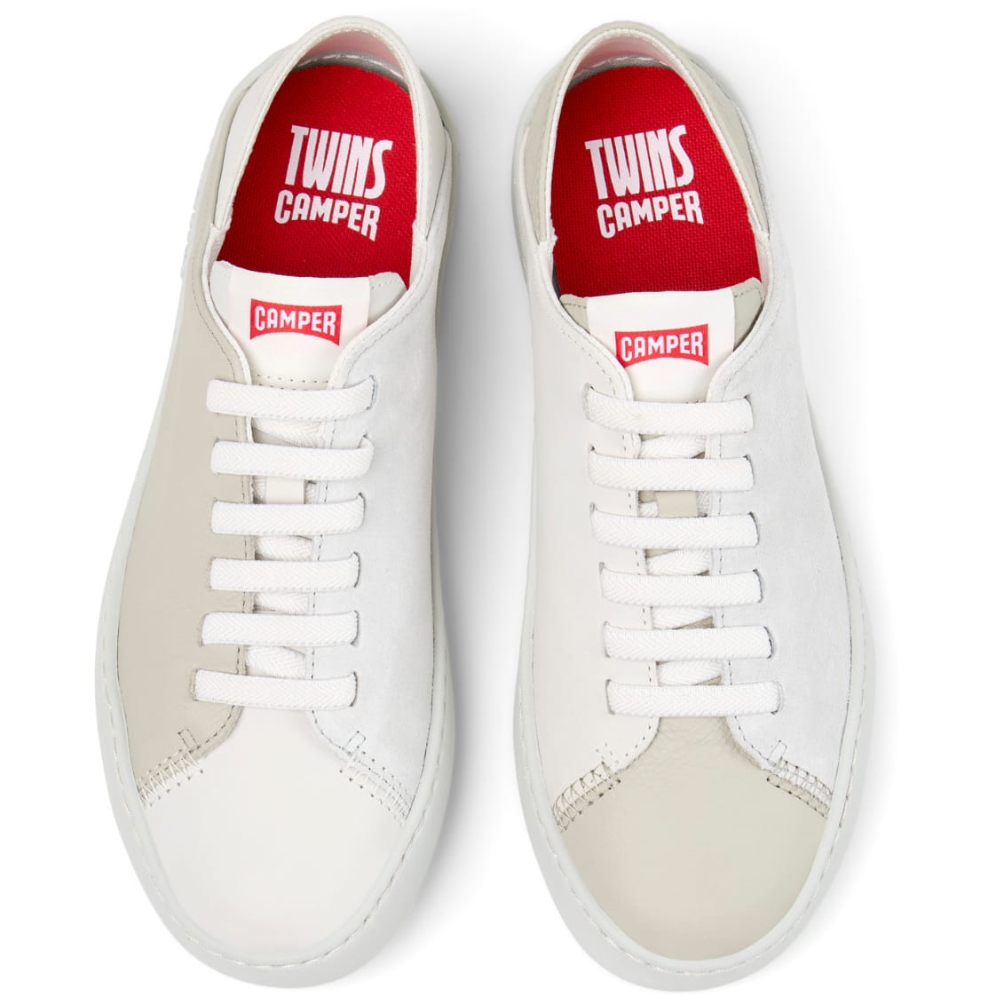 Zapatillas Camper Twins Blanco Mujer vista superior