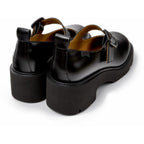 Zapatos Camper Milah Negro, vista trasera en tres cuartos
