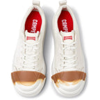 Zapatillas Camper Junction Runner Blanco, vista cenital del par