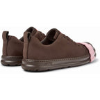 Zapatillas Camper Junction Runner Marrón, vista trasera en tres cuartos