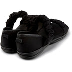 Sandalias Camper Right Sandals Negro, vista trasera en tres cuartos
