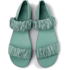 Sandalias Camper Right Sandals Verde, vista cenital del par