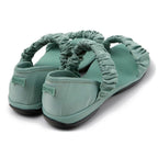 Sandalias Camper Right Sandals Verde, vista trasera en tres cuartos